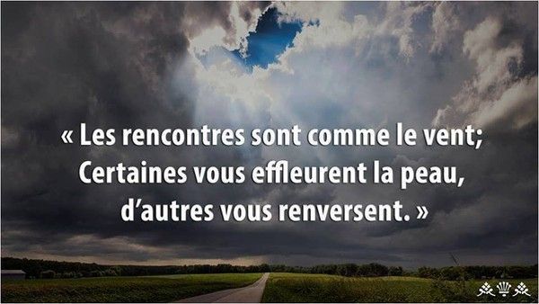 le hasard des rencontres citation